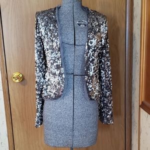 Silver Sequined Cardigan